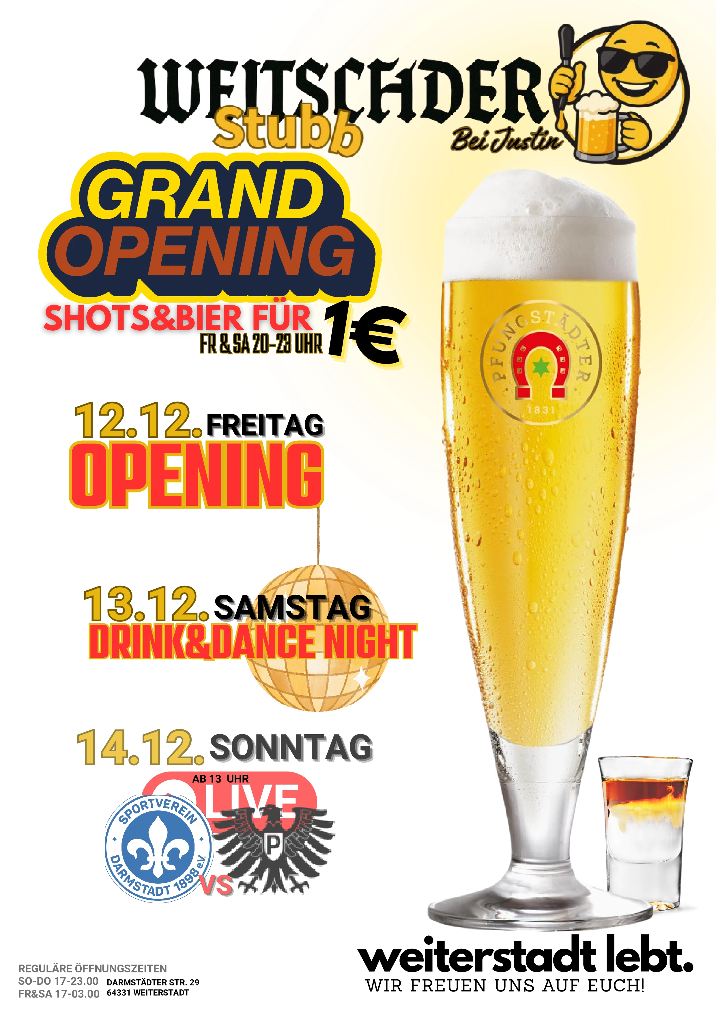 Flyer Re-Opening Weitschder Stubb